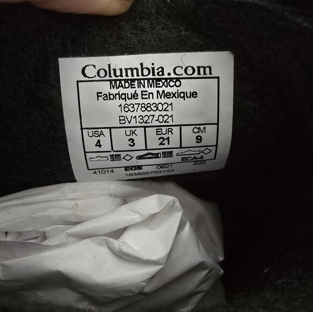 Columbia 4T Powderbug plus II print boots 200g insulation-NIB